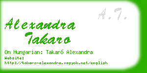 alexandra takaro business card